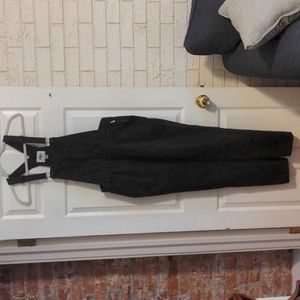 Old Navy Black straight leg overalls